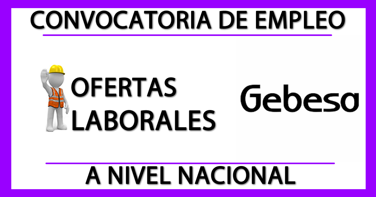 Convocatorias de Empleo en Gebesa