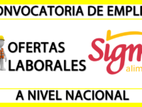 Convocatorias de Empleo en Sigma Alimentos