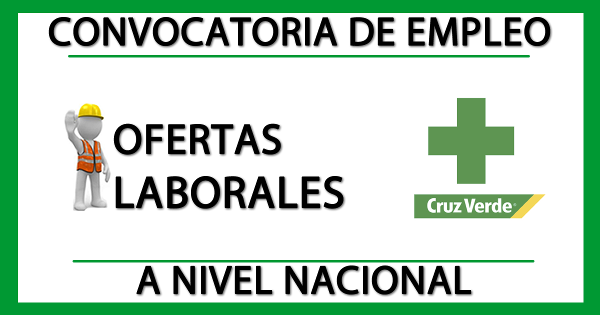 Ofertas Laborales en Cruz Verde