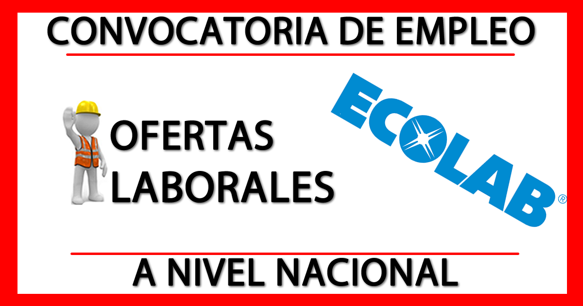 Ofertas Laborales en Ecolab Colombia S.A