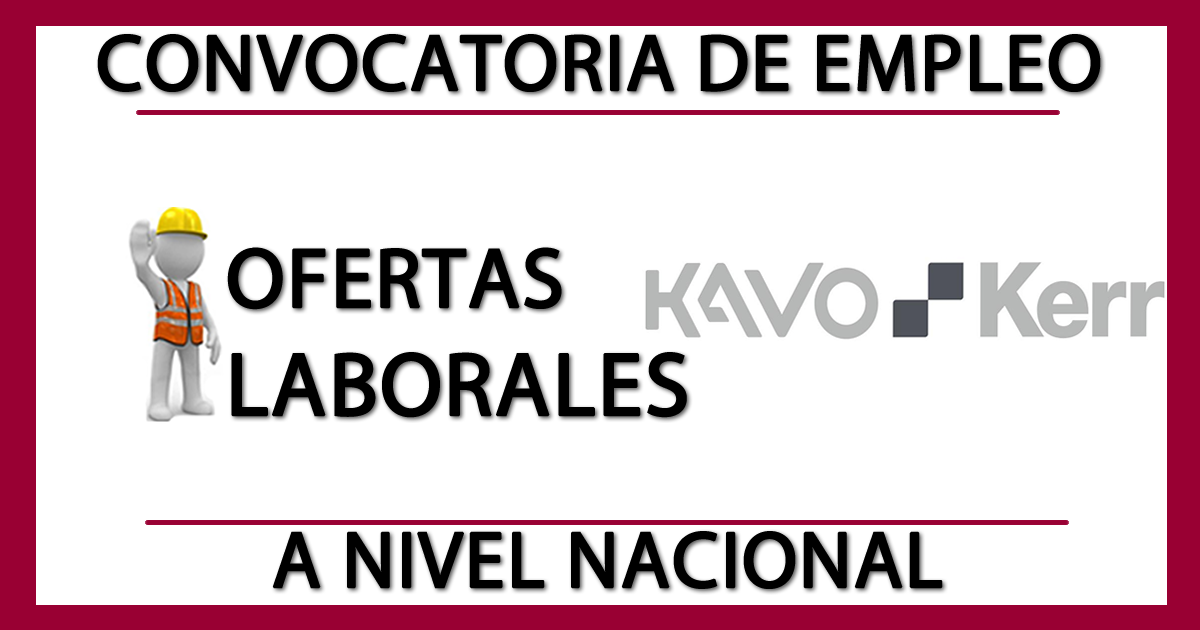 Ofertas de Empleo en KaVo Kerr