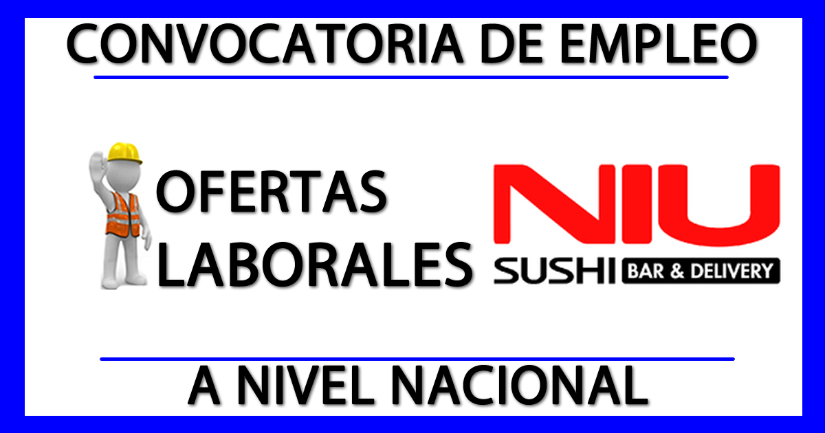 Ofertas de Empleo en Niu sushi