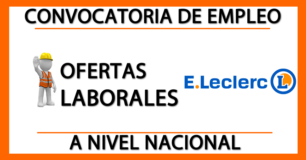 Ofertas de Trabajo en E. Leclerc