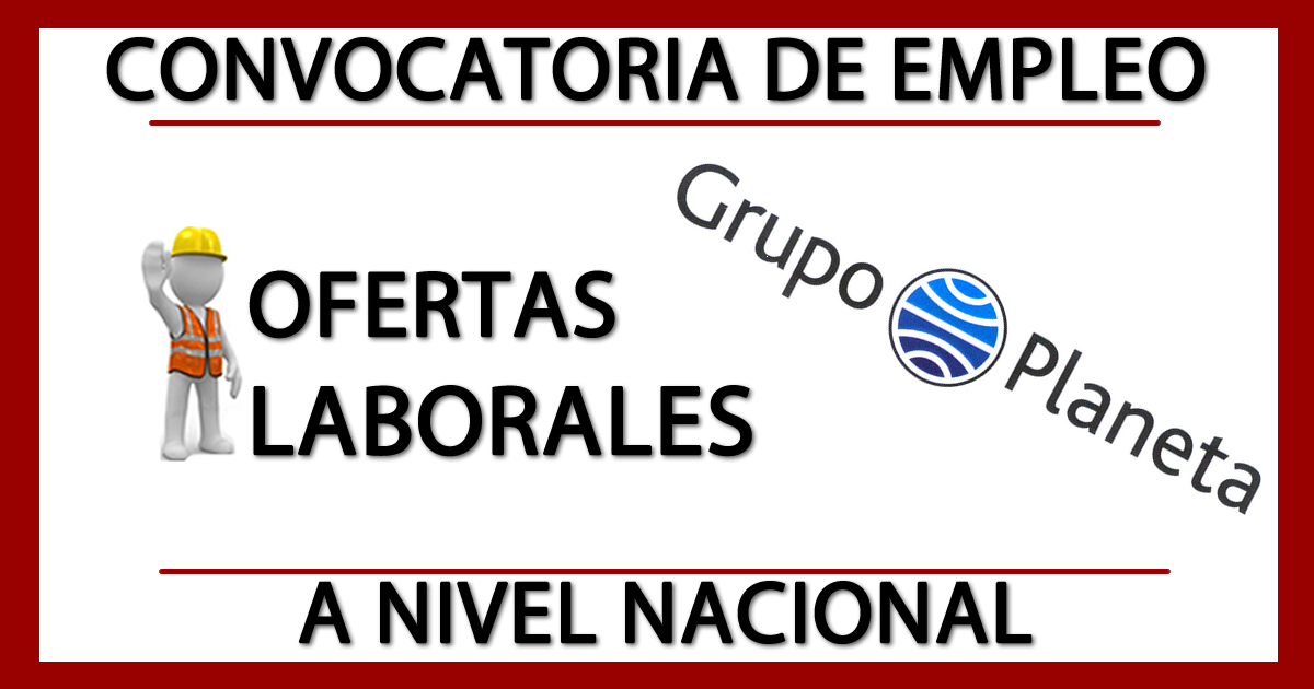 Ofertas de Trabajo en Grupo Planeta