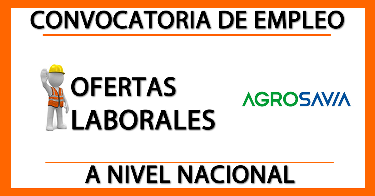 Ofertas Laborales en Agrosavia