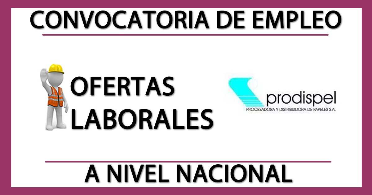 Ofertas Laborales en Prodispel