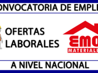 Ofertas Laborales en Materiales Emo