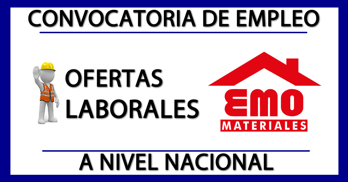 Ofertas Laborales en Materiales Emo